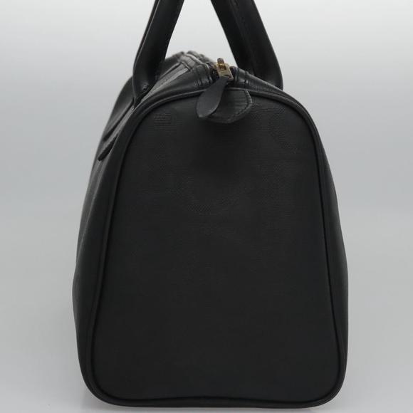 Christian Dior Trotter Canvas Hand Bag PVC Leather Black Auth BD334 - Picture 4 of 16